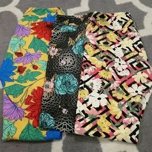 LuLaRoe Floral Legging Bundle